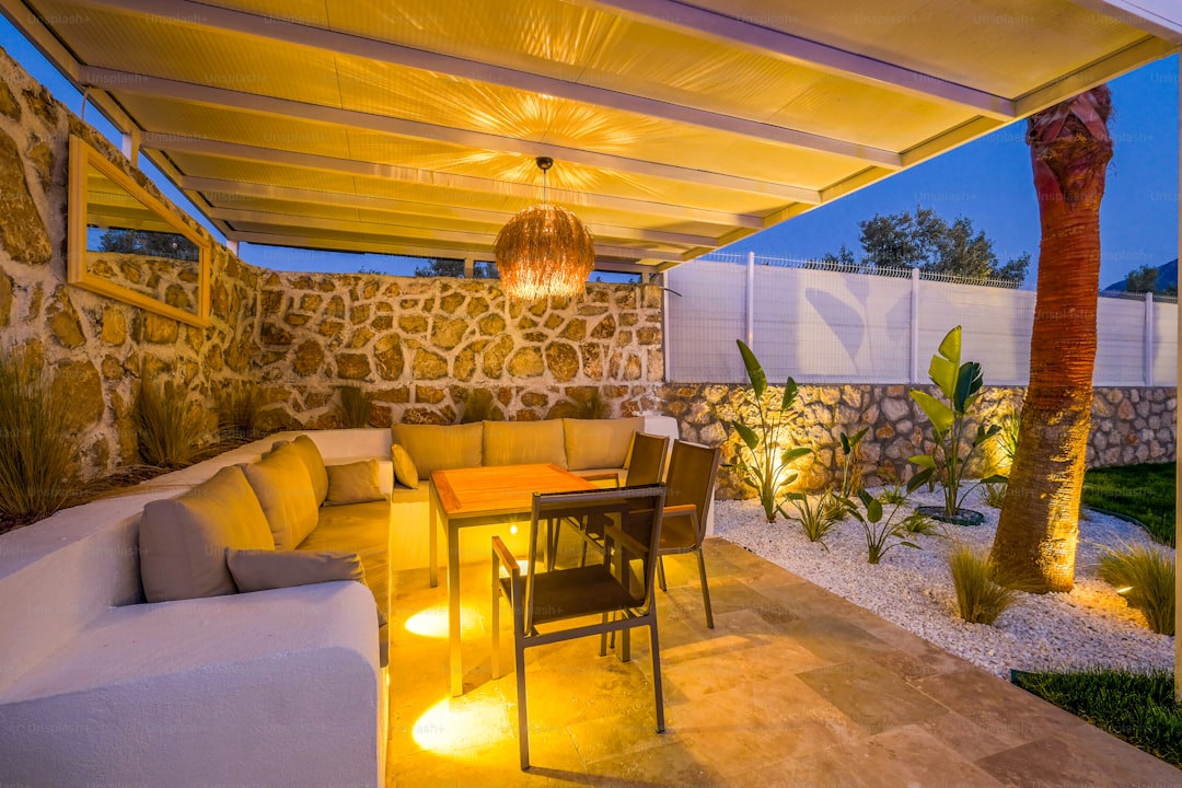 Custom outdoor living space with patio and kitchen in Richmond VA